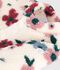Cappotto imbottito in sherpa con stampa a fiori neonato ecru/multicolore