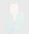 Confezione da 3 body con spalline blu quadrettini vichy bebè femmina variante 1