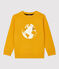 Felpa in molleton bambino giallo BOUDOR