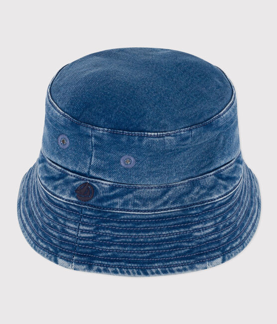 Bob in twill bambina - bambino blu DENIM BLEU DELAVE