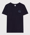 T-shirt LE DROIT girocollo in cotone donna blu SMOKING