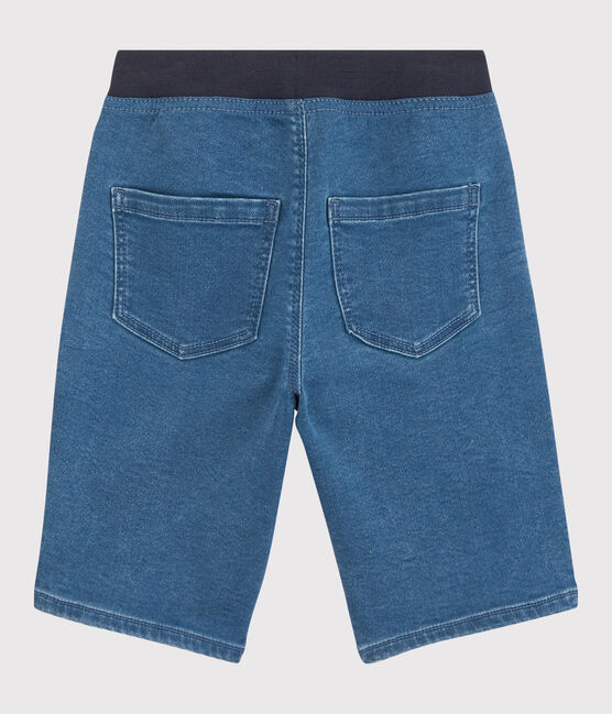 Bermuda in denim ecologico bambino blu DENIM BLEU DELAVE