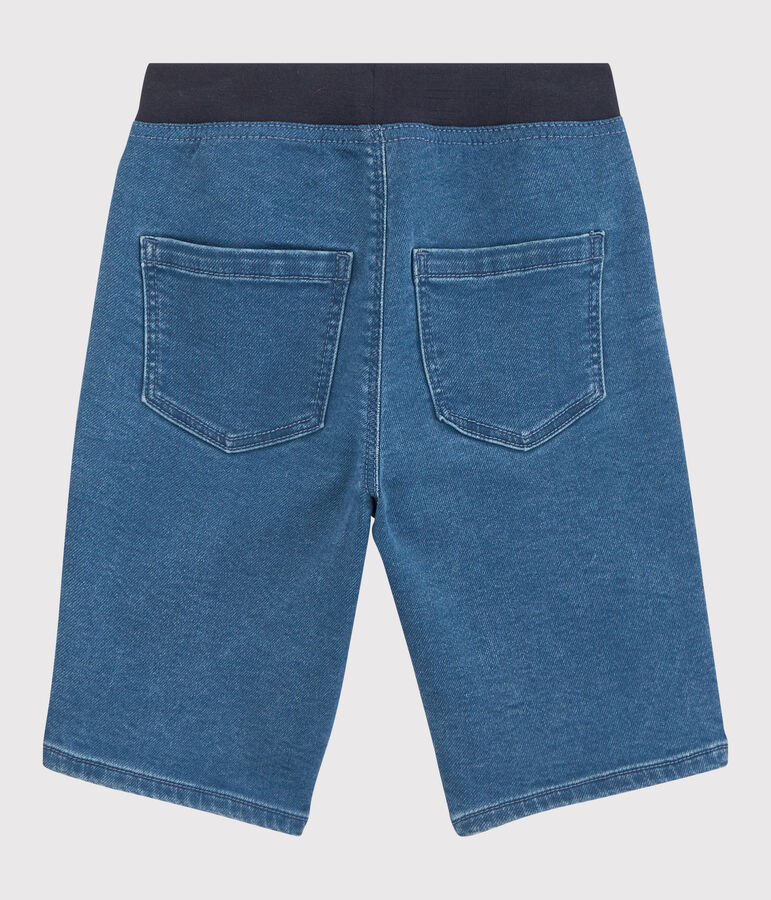 Bermuda in denim ecologico bambino blu