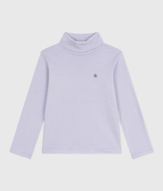 Pullover in cotone a righe bambina bianco SQUAW/ MARSHMALLOW