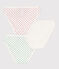 Confezione da 3 slip bambina in cotone variante 1