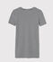T-shirt girocollo iconica in cotone Donna blu SMOKING/bianco MARSHMALLOW