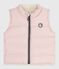 Piumino senza maniche double face neonato rosa JOLI/ MILK