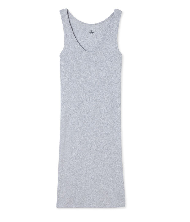 Camicia da notte in cotone ultra light grigio