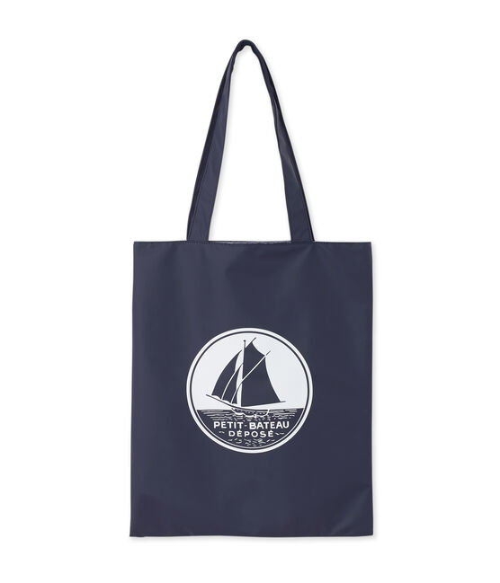 Borsa shopping tinta unita blu SMOKING