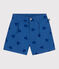 Shorts in cotone a cuori bambina blu ALASKA FONCE/ MEDIEVAL