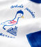 T-shirt in cotone bebè. bianco MARSHMALLOW/blu MAJOR