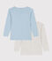 Confezione da 2 t-shirt in cotone a maniche lunghe bambino variante 1