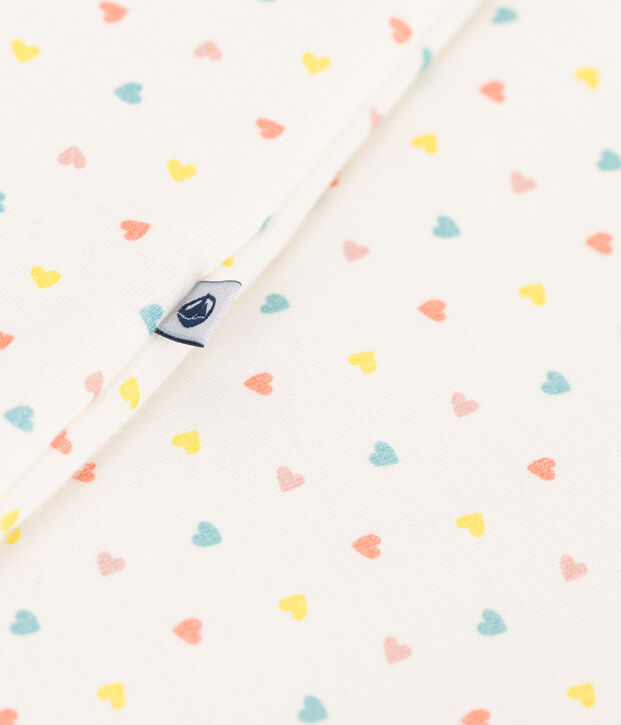 Sacco nanna per neonato in cotone stampato TOG 1.5 bianco/multicolore