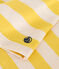 T-shirt bambina a righe in jersey fiammato giallo NECTAR/ AVALANCHE