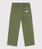 Pantaloni carpenter in cotone bambino verde OLIVINE