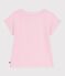T-shirt a maniche corte in cotone bambina rosa