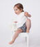 Blusa senza maniche in cotone neonato bianco MARSHMALLOW