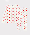Pigiama per bambini in cotone con stampa a cuore