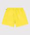 Shorts in cotone tinta unita bambina giallo