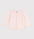 Cardigan in cotone a punto fantasia neonata