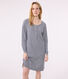 Camicia da notte in cotone a righe donna