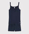 Pigiama corto blu navy ragazza-donna in cotone blu SMOKING