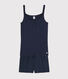 Pigiama corto blu navy ragazza-donna in cotone