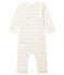 Body lungo in costina da neonata bianco MARSHMALLOW/bianco MULTICO