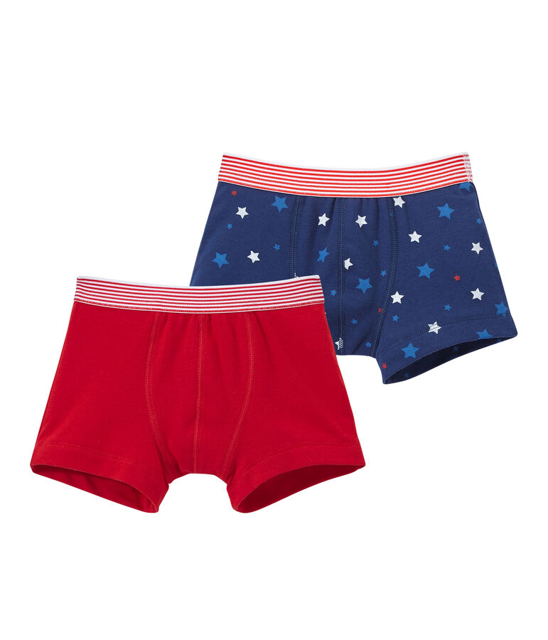 Lotto di 2 boxers per bambino bianco