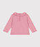 Blusa a manica lunga in jersey per bebè rosa ROSELINE CHINE