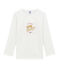 tee-shirta maniche lunghe per bambina bianco MARSHMALLOW