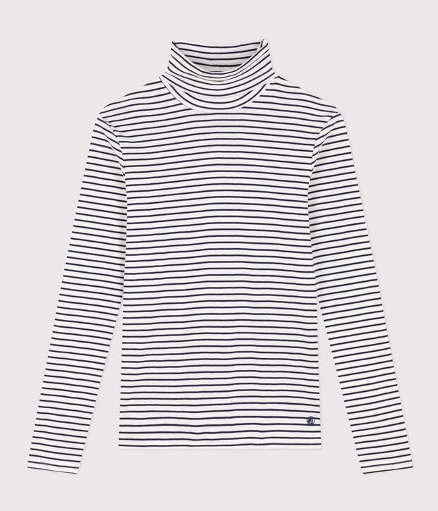 T-shirt L'ICONIQUE in cotone donna bianco/blu