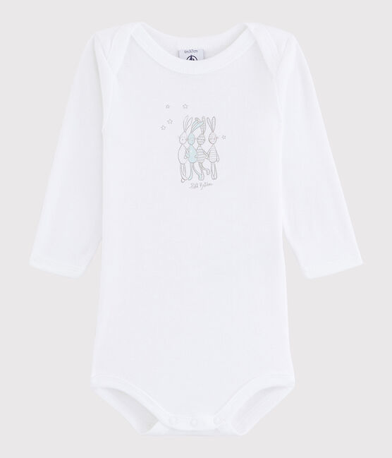 Body manica lunga bebè unisex bianco ECUME