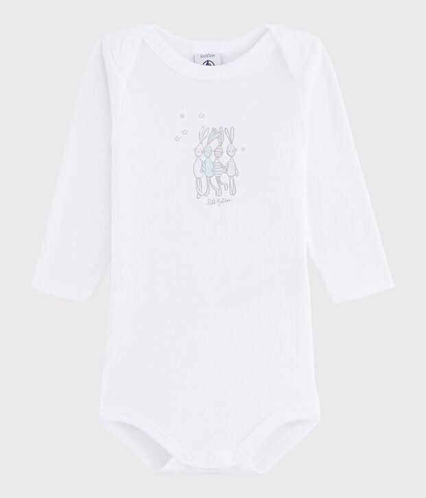 Body manica lunga beb&egrave; unisex bianco