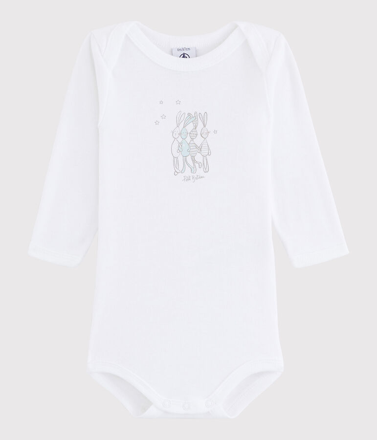 Body manica lunga beb&egrave; unisex bianco