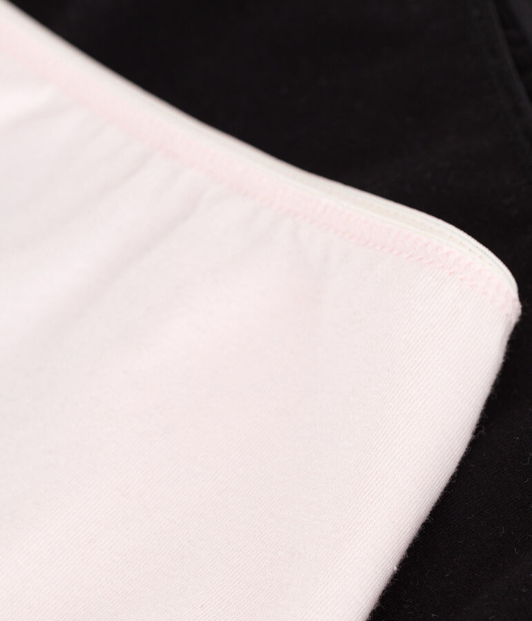 Set di 2 shorty in cotone ed elastan tinta unita donna multicolore