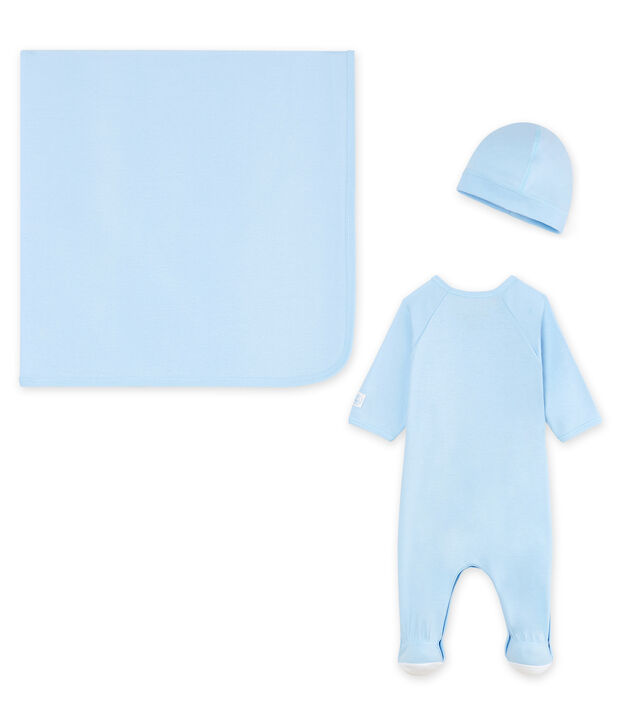 Scatola regalo nascita a costine multicolore