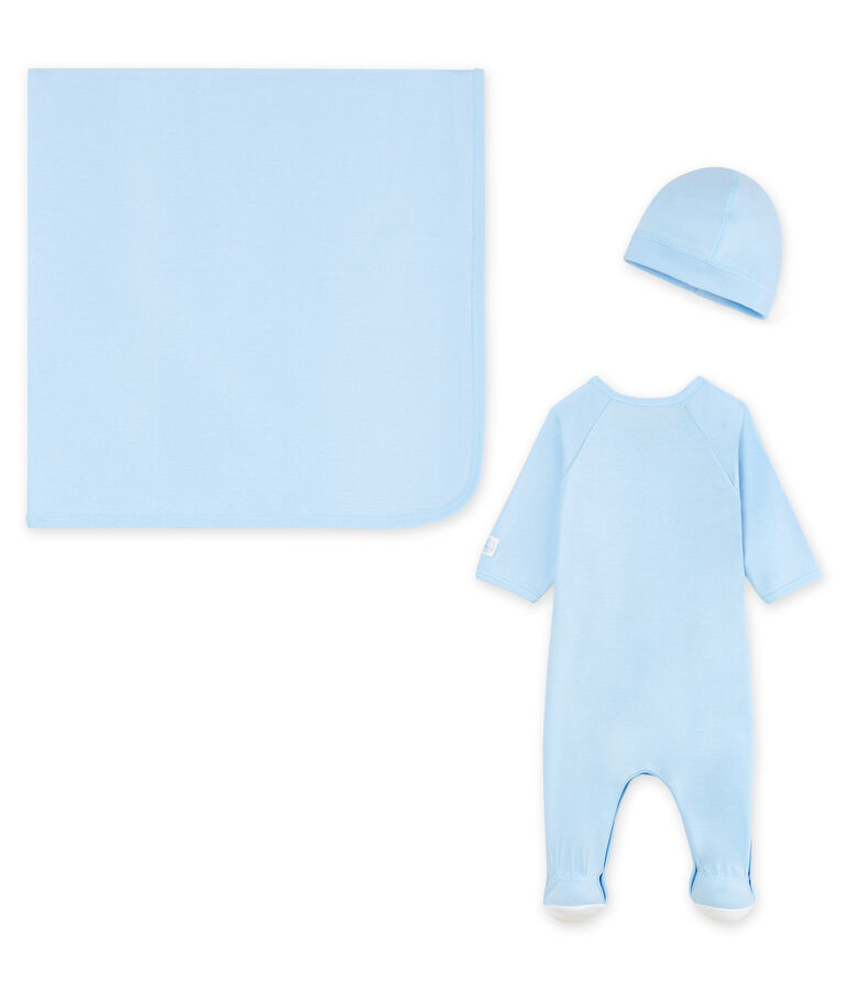 Scatola regalo nascita a costine multicolore