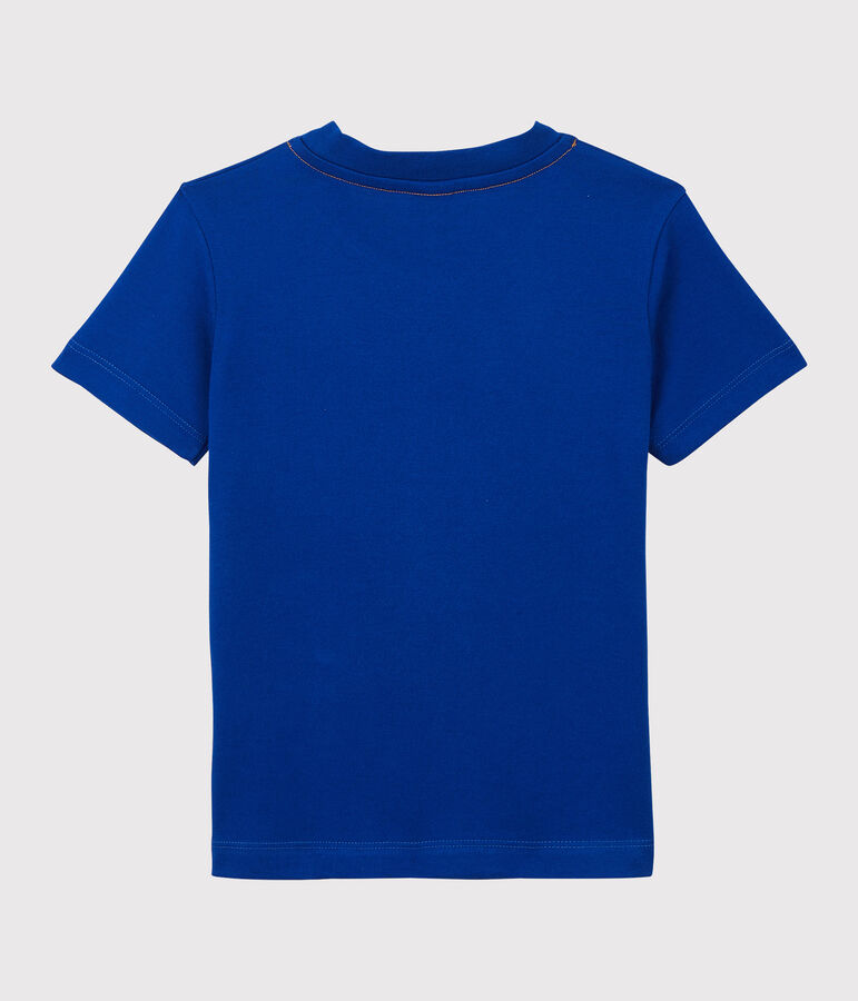 T-shirt maniche corte in jersey bambino blu