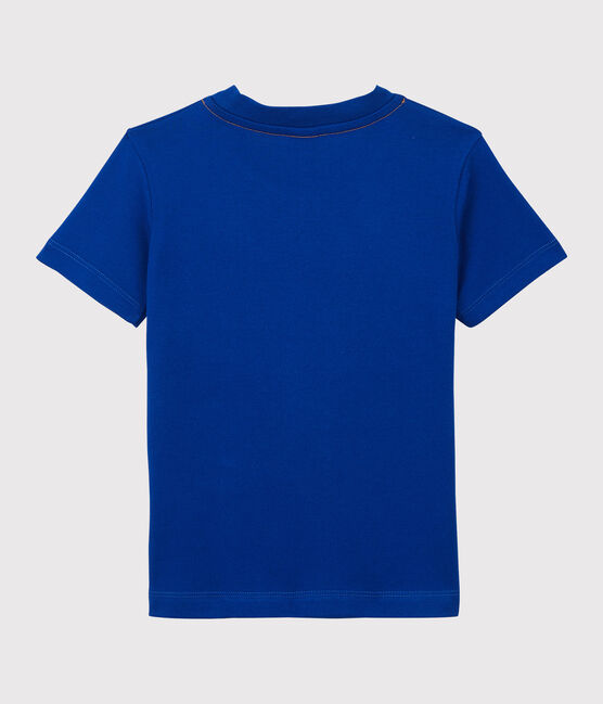 T-shirt maniche corte in jersey bambino blu SURF