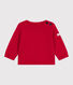 Maglione in stile marinaro in lana e cotone tinta unita neonato