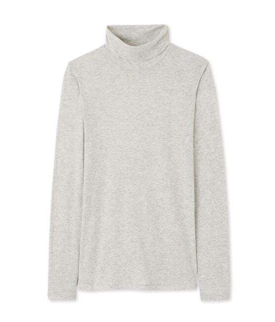Dolcevita donna in cotone leggero grigio BELUGA CHINE