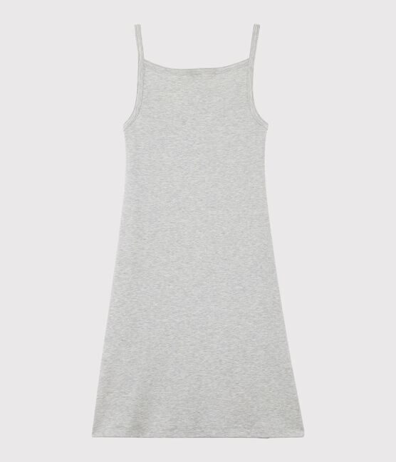 Abito con spalline iconico in cotone Donna grigio BELUGA CHINE