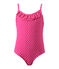 Costume da bagno bambina intero a pois rosa PETUNIA/bianco MARSHMALLO