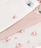 Confezione da 3 body a maniche corte in cotone a fiori neonato variante 1