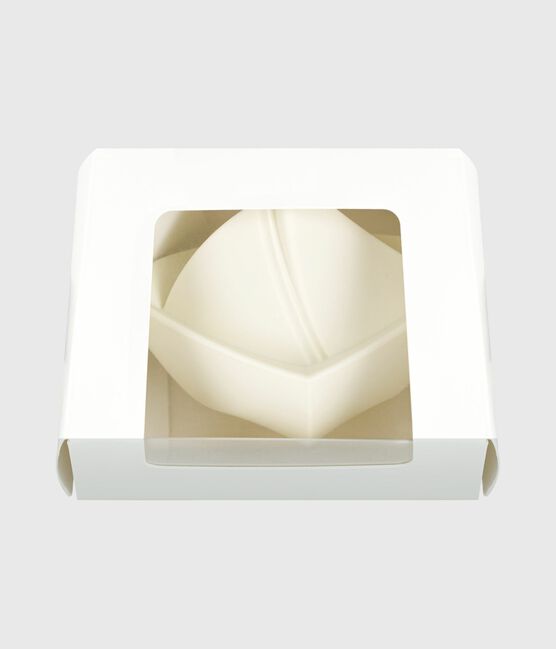 Giocattolo da bagno a barchetta in silicone per neonato bianco MARSHMALLOW