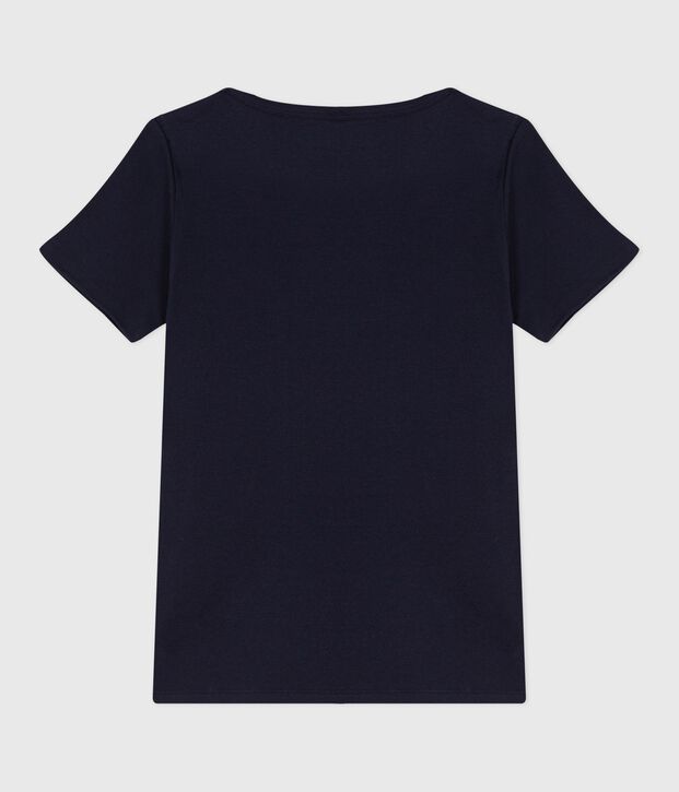 Iconica T-shirt da donna con collo da ammiraglio in cotone SMOKING