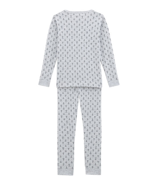 Pigiama per bambino grigio POUSSIERE/blu MEDIEVAL
