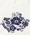 T-shirt a maniche lunghe in cotone con stampa bambina ecru MILK