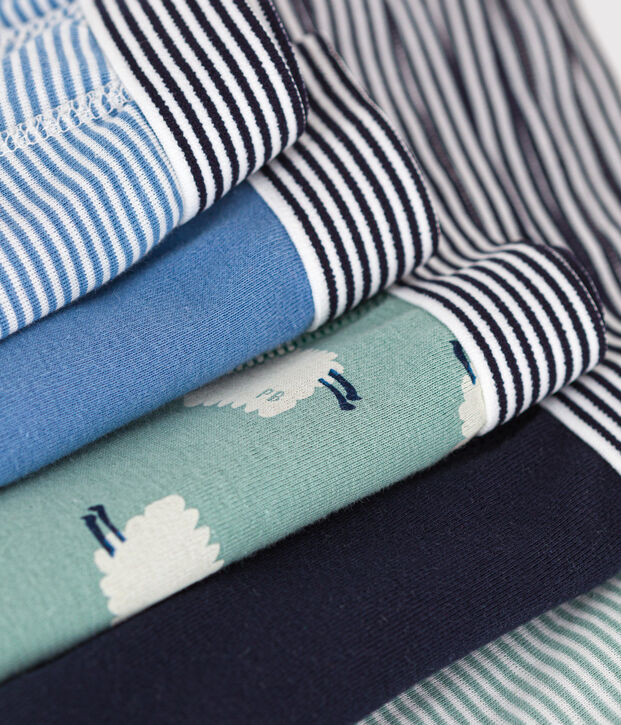 Confezione da 5 boxer con motivo pecora in cotone bambino multicolore